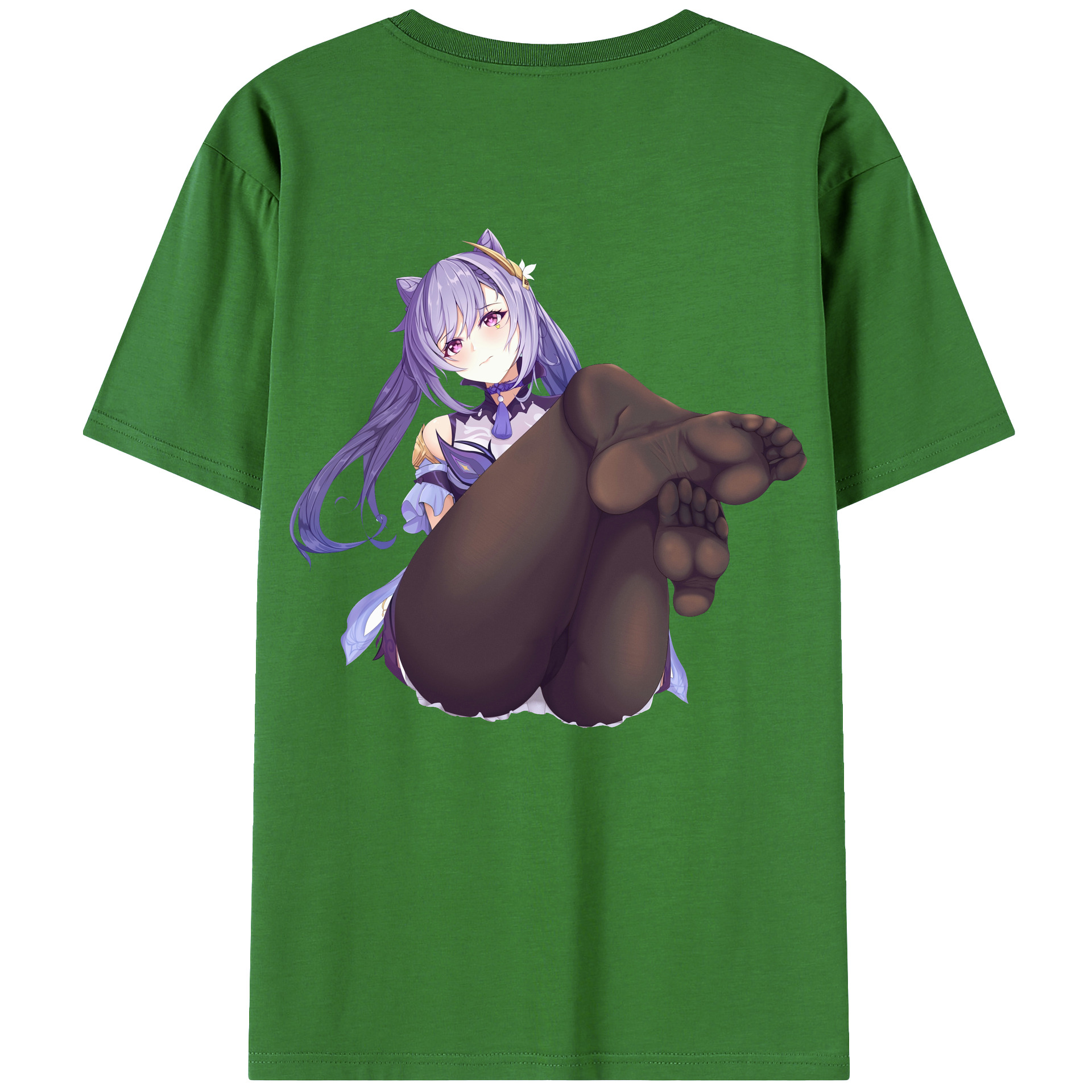 げんし神 刻晴 こくせい genshin Kokusei レディース半袖Tシャツ(バックプリント)